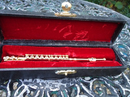 Miniature flute hard black - in,