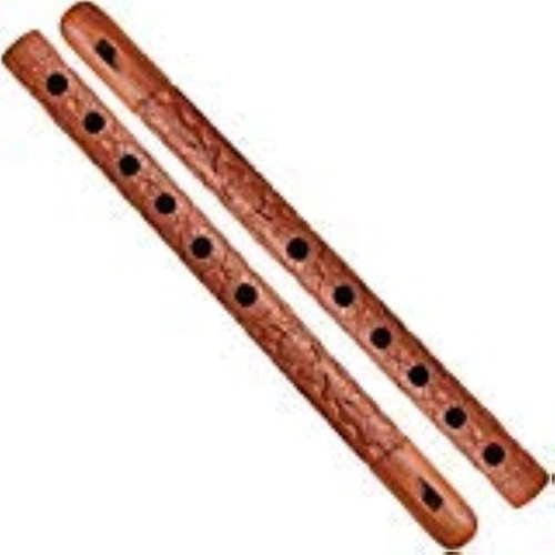 Traditional wooden flute - wooden, great