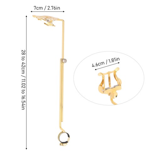 Flute sheet music holder alloy - sheet,
